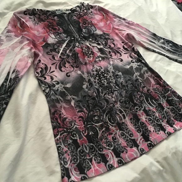 Women’s floral top Petite Large - Picture 3 of 3